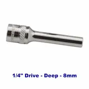 Kincrome K25044 - LOK-ON Deep Socket 8mm 1/4" Drive