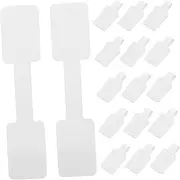 SOPOTUTU 200pcs Self Adhesive Jewelry Price Tags White Paper Hangtags for Rings Necklaces Bracelets Easy to Write Strong Adhesion for Jewelry Display and Pricing