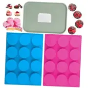 Cake Puck Mold Set Silicone Chocolate Covered Desserts Molds Round Cake Pop