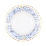 Herend Art Deco Blue Rim Soup Plate