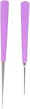FIXOSHEE 2Pcs Bead Reamer for Craft Violet Hole Opener Tools for DIY Beading Projects for Expanding Pearl Beads and Jewelry Making