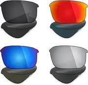 [Mryok] 4 Pair Polarized Replacement Lenses for Bose Tempo Sunglass - Stealth Black/Fire Red/Ice Blue/Silver Titanium