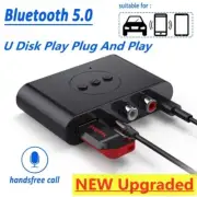 Bluetooth 5.0 Audio Receiver U Disk RCA 3.5mm 3.5 AUX Jack Stereo Music adapter