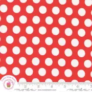 Moda SIMPLY DELIGHTFUL 37642 26 Red Polka Dot SHERRI & CHELSI Quilt Fabric