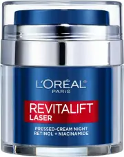 L'Oreal Paris Revitalift Laser X3 Retinol and Niacinamide Pressed Night Cream...