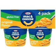 Kraft Gluten Free Original Mac & Cheese Macaroni and Cheese Dinner, 1.9 oz 4 ct