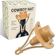 Cowboy Hat Silicone Wine Stopper -Wine Accessories Gifts for Adults-Fun Wine Corks Gifts for Mothers&Fathers Day