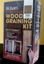 Wood Graining Stain Kit Old Masters Professional Walnut Steel Plastic DIY **READ
