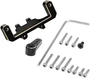 RC Car Steering Servo Mount and Arm Remote Control Car Parts Servo Support for Axi90081, Black
