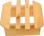 Wooden Stool for Foot Bath Comfortable Solid Steaming Chair for Bathroom Sauna Versatile Footstool for Relaxation Foot Care Stylish Design
