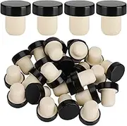 JYCSTE 24 Pieces Wine Bottle Corks T-Shape Stopper Cork, Wine Cork Stoppers Rubber Stoppers, Reusable Wine Corks Sealing Plug Bottle Stopper for Homemade Wine