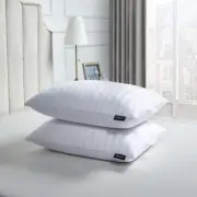 Beautyrest Pillow King 500 Threadcount Goose Feather Down Medium Cotton (2-Pack)