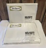 Lot Of 2 New Lady Pepperell Full Flat Sheets - No Iron - D-1006