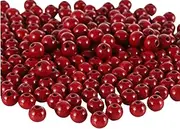 350pcs 12mm Dark Red Wood Beads Beads for Crafts with Holes DIY Bead Cranberry Red Wooden Beads Spacer Beads for Macrame Supplies DIY Handcraft Projects, Crafting Supplies