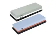 240/800+1000/4000 Dual Whetstone Set Knife Sharpening Water Stone Wet Sharpener with Non-Slip Stand Holder