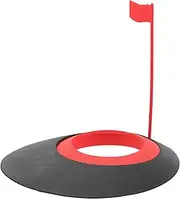 1 Set Golf Putting Cup with Flag, Golf Putting Hole Regulation Practice Cup Golf Hole Training Aids for Golf Practice Tool