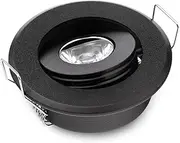 JOYINLED Pack of 10 Mini 3W Led Spot Light Black Recessed Led Ceiling Light for Home Cabinet