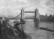The Tower Bridge circa 1896 Historic Print Old Photo