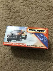 Matchbox Hummer H2 SUV Concept Orange Marine Rescue MBX Costal Power Grabs