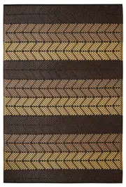 Seattle Chestnut & Summer Melon Recycled Plastic Outdoor Rug and Mat - 180 x 270 cm - Weatherproof Rug, Recycled Plastic, Sustainable, Eco Friendly UV Resistant, Durable Outdoor, Patio Rug