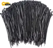 500 Pcs Zip Ties, 8 Inch Self-Locking Nylon Cable Ties, Premium Heavy Duty Plast
