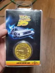Back To The Future 35th Anniversary Limited Edition Coin Gold Colored