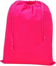 [Generic] Pink Portable Shoe Bag Travel Sport Storage Pouch Drawstring Dust Bags Non-Woven