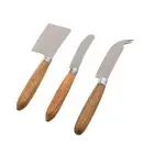 3pc Davis & Waddell Fine Foods Cheese/Pate Knife Set Natural & Stainless Steel