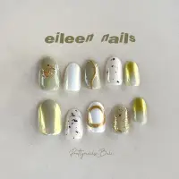 在飛比找蝦皮購物優惠-Press On Nailss Eileen 鼠尾草指甲日本