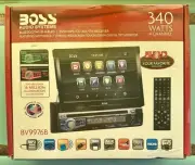 BOSS BV9976B 1 DIN CAR DVD/CD PLAYER 7 Monitor USB Bluetooth Color Changing Face