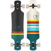 Ocean Pacific Swell Drop Through Longboard Off 9 Complete Skateboard White/Teal