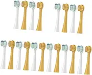 Ipetboom 5sets Electric Toothbrush Replacement Heads Toothbrush Parts Soft Bristles Nylon Polyamide Material 4pcs*5