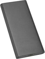MSATA SSD Enclosure High Speed Transmission USB3.1 Gen2 Type C for Windows 10 Users Aluminum Alloy (Black)