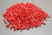 1000Pcs E0510 22AWG 0.5mm² RED Insulated Ferrule Bootlace Terminals Crimp