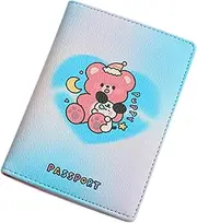 [MOBUTOFU] PU Passport Cover Wallet Multi Card Holder for Travel Lightweight and Versatile Organizer for Passport Id and Tickets Travel Accessory for Students and Travelers