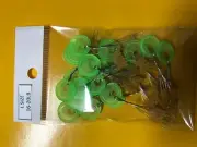 72 Fishing Columnar Rubber Float Bobber Stops Pitch Sinker M L size US