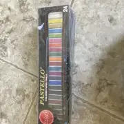 Prang PASTELLO Art Colored Paper Chalk 24 Assorted Colors USA Made