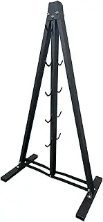 Gym Fitness LAT Pull Down Bar Storage Rack for Mag Grip, Heavy Duty A-Frame Stand for LAT Pulldown Attachments & LAT Bar