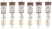 [Ruby Kisses] Broadway Vita-Lip Clear Lip Gloss (Coconut Oil 6 Pack), Ultra-Hydrating & Soothing Formula with Vitamin Oils, High-Shine Non-Sticky Finish, Healing Glossy Lip Balm Locks in Moisture