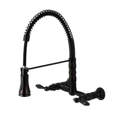 Kingston Brass GS1245AL Heritage Oil Rubbed Bronze Pull-Down Kitchen Faucet