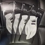 NEW Maxfli Men's LEFT ML CADET Elite Golf Gloves 4 pack PREMIUM LEATHER CABRETTA
