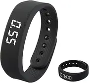 Digital Waterproof Pedometer Watch – Non-Bluetooth Step Counter, Fitness Tracker with Silent Vibrating Alarm, LED Display, Waterproof Fitness Watch for Men & Women, No Smartphone Required