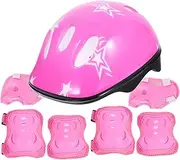 Protective Gear Kit 1 Set of Boys and Girls Safety Helmet Kneepad Elbow Pad for Skating