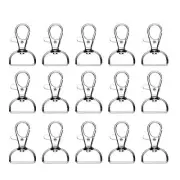 50pcs Metal Swivel Clasp Snap Hook Lobster and Key Rings Set for Keys, Handba...