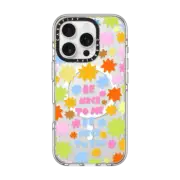 iPhone 16 Pro Clear Case MagSafe Compatible Be Nice by Kristen Peers