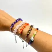 Adjustable Crystal Chip Bracelet | Choose a Stone![ ]