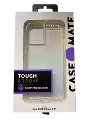 Case-Mate Tough Groove Case for iPhone 11 Pro Max (6.5" inch) Iridescent Clear