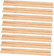 Yardenfun Wooden Domino Racks 8pcs Domino Tile Holder for Desktop and Displaying Bases