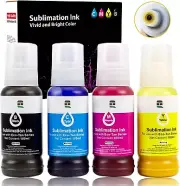 400ML Autofill Sublimation Ink for Epson ET-2800 ET-2803 ET-2400 ET-2850 ET-1...