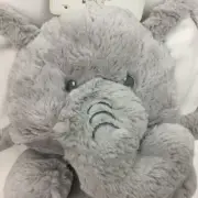 NWT Kelly Baby Sitting Gray Elephant Rattle 11" in Plush Lovey Crinkle Ears Toy
